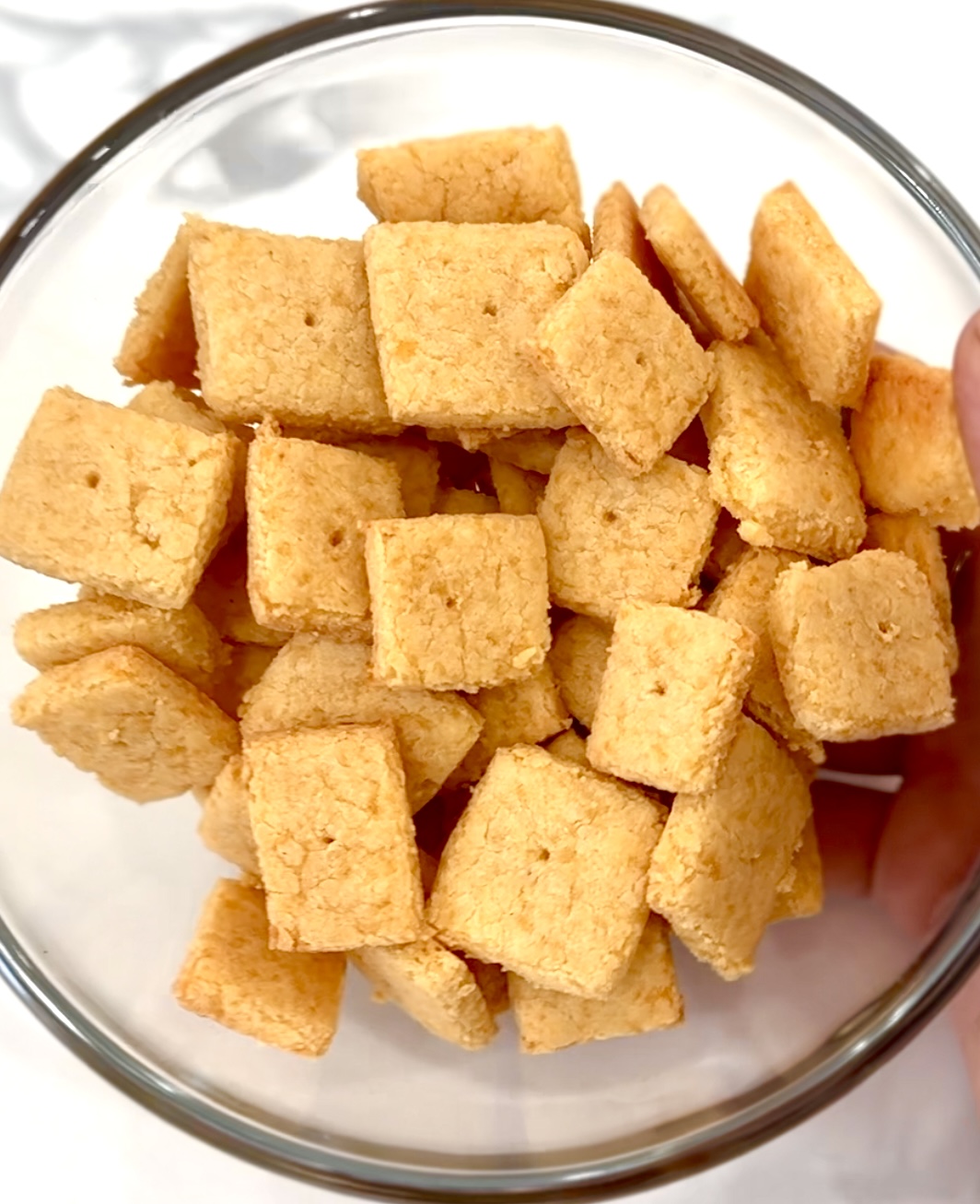 2 Ingredient Cheese Crackers Happy Hungry Littles